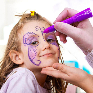 6 pièces Logo privé professionnel végétalien visage peinture <span class=keywords><strong>Cryon</strong></span> ensemble arc-en-ciel fendu visage corps peinture Palette pour enfants maquillage - Product Image 6
