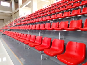 <strong>Permanent</strong> Outdoor <strong>Grandstand</strong> Seating Heavy-Duty Bleacher Chairs Installed on Concrete Stadium Stairs - Product Image 3