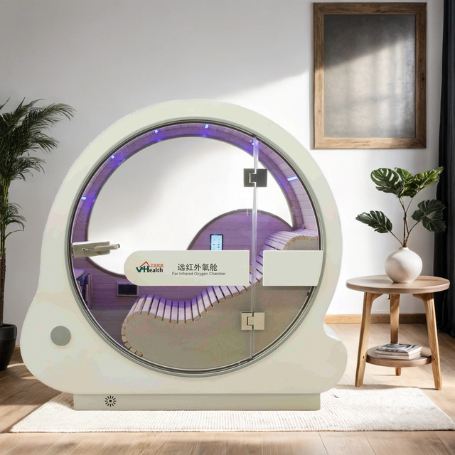 2024 NEW Design 5' Intelligent Control Panel Far Infrared Sauna Oxygen Chamber