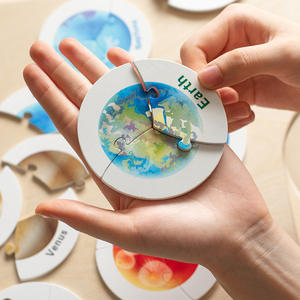 Educación temprana para niños Inteligencia Cognición Universo Planetas Sistema solar Rompecabezas Tableros a juego Juguete de madera - Product Image 5