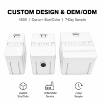 Caja de Batería Personalizada de ABS y PC, Carcasa Vacía para Bicicleta Eléctrica, Compatible con Baterías de Litio 18650, 21700, 4820, para Almacenamiento de Energía, Modelo 9706, OEM/ODM