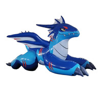 Dragon gonflable, dragon gonflable géant bleu personnalisé pour la décoration d'événements et publicitaire