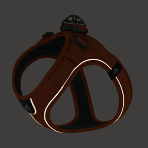 Custom Logo Dog <span class=keywords><strong>Harness</strong></span> Set Moda Mesh <span class=keywords><strong>Harness</strong></span> Reflexivo Neoprene Colete Acolchoado Durável Nylon Sem Ajuste de Puxar para Animais De Estimação - Product Image 4