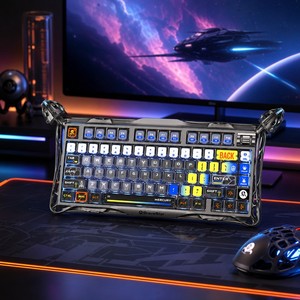 그라바스타 K1 프로 플래그십 팬텀 키보드 FR4 골드 PCB 5면 염료승화 메카니컬 스탠드 알로이 프레임 기계식 게이밍 키보드 - Product Image 3