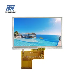 4.3นิ้ว480*272โมดูลจอแสดงผล Tft Lcd ST7282 RGB 40 Pins แผงหน้าจอ Lcd