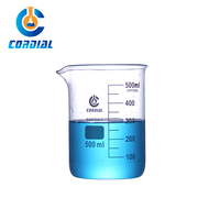 Bécher en verre borosilicate 3.3 CORDIAL 50 ml à forme basse pour usage en laboratoire