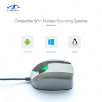 Escáner de Huellas Dactilares HF4000 con SDK/API Gratuito para Android, Linux y Windows, Sensor Óptico Biométrico USB Portátil para Banco y Oficina
