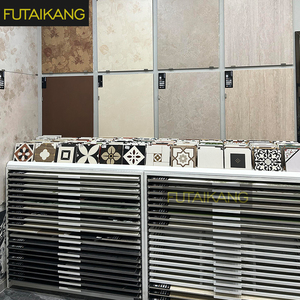 Tùy Chỉnh Chất Lượng Cao Kim Loại Và Gỗ Sàn Hiển Thị Giá Showroom <span class=keywords><strong>Handmade</strong></span> Gạch Khe Cắm Ngăn Kéo Hiển Thị Tủ - Product Image 4