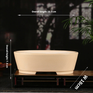 Maceta de Bonsái de Arcilla Púrpura Antigua de Alta Calidad con Acabado Glaseado y Orificio de Drenaje para Decoración de Plantas de Interior y de Piso - Product Image 5