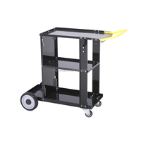 Chariot de soudeur robuste à 3 niveaux de 37 pouces avec roues pivotantes, en acier laminé à froid, conception modulaire - Personnalisable OEM/ODM/OBM