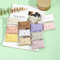 Nouvelle conception, mini sac de rangement en cuir PU mignon 7*5cm, pochette de protection DIY pour bijoux, porte-bague et collier, idéal pour les cadeaux