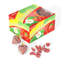 Vente en gros de bonbons gommeux en forme de banane, pastèque, fraise