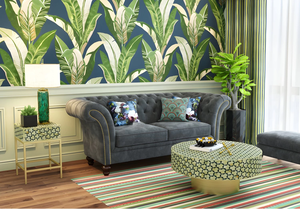 Elegantes Sillones Jodhpuri Woods Daz, Estructura de Madera Maciza, Asientos Cómodos y Elegantes, Ideales para Sala de Estar, Interiores Modernos - Product Image 4