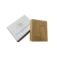 Boîtes d'expédition en carton ondulé imprimées sur mesure pour l'emballage d'huiles essentielles et de cosmétiques, recyclables, de forme oblongue, avec pelliculage brillant, personnalisées