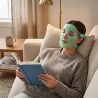 Masque facial chaud/froid pour une peau éclatante – Masque en gel pour réduire les poches et les cernes, soulager la douleur – Compresse de glace pour une peau douce et éclatante