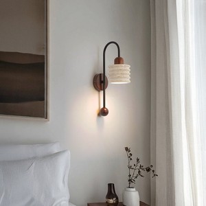 Lámpara de pared de piedra Huangdong minimalista moderna, control de interruptor Led E27 para dormitorio, sala de estar, pasillo, escalera - Product Image 1