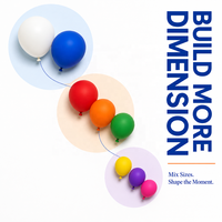 Ballons en latex naturel biodégradable multicolores assortis en gros pour les jouets pour enfants, la décoration de fête