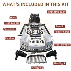 Kit de Carrocería para Parachoques de <span class=keywords><strong>Rolls</strong></span>-<span class=keywords><strong>Royce</strong></span> Cullinan 18-20, Actualización a Estilo MSY 2021-2024, Kit de Carrocería Ancha, Guardabarros y Aletines - Product Image 4