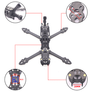 Marco de Fibra de Carbono Original HSKRC MAK4 HD para Quadcopter RC de 5/6/7 Pulgadas, Compatible con DJII Air Unit/CADDX para MARK4 HD - Product Image 4
