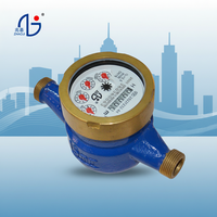 Contador de agua mecánico multijet de clase B ZHAOJI, IP68, cuerpo de latón, presión MAP10, uso doméstico, clase 2