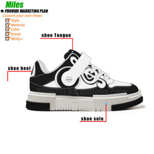 Tùy chỉnh văn hóa đường phố thấp-top Skate giày thiết kế phong cách mới của người đàn ông tùy chỉnh giày chất lượng cao da nền tảng giày thường - Product Image 1