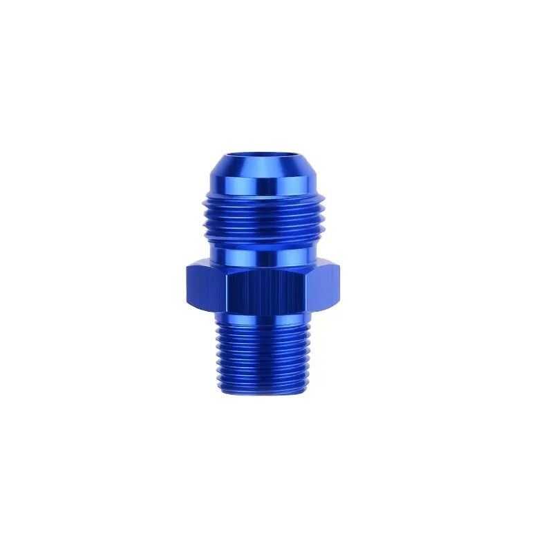 10 AN a 3/8 NPT raccordo porta di ritorno all'ingrosso raccordo blu dritto adattatore fabbrica JIAX