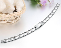 Bracelet magnétique personnalisé de couple pression artérielle santé Bracelet magnétique en acier inoxydable Bijoux pour couple