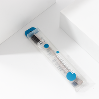 Boîte d'emballage en plastique pour animaux de compagnie avec logo personnalisé, boîte en plastique transparente pliable, petite boîte d'emballage pour brosse à dents