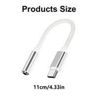 Applicable pour la puce de décodage numérique Apple pour la lecture de musique et les appels. Câble adaptateur audio Type-C vers 3,5 mm.