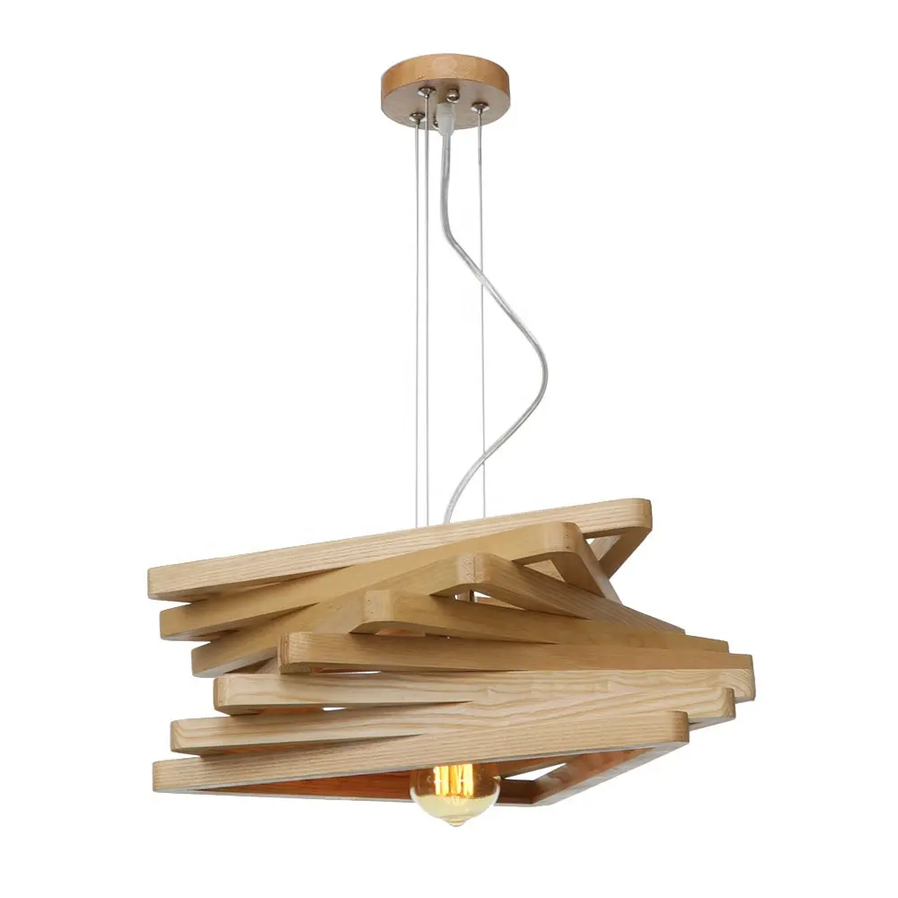 Best Price modern handmade wooden lamp Chandelier Pendant Light Decorative Lighting Style Pendant Lamp