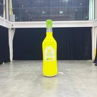 Bouteille gonflable géante transparente en PVC TPU pour vin et boissons, double couche, hermétique, avec éclairage LED, bouteille gonflable publicitaire
