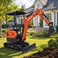 Mini Excavadora de Fábrica de 1.5, 2 y 3.5 Toneladas con Motor Kubota EPA, Minibagger 1T 2T, Fabricante de Mini Excavadoras Pequeñas