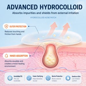 Parches de Hidrocoloide de Grado Médico de Marca Privada Mighty Invisible para el Cuidado de Granos y Acné con Ácido Salicílico para Toda la Cara - Product Image 4