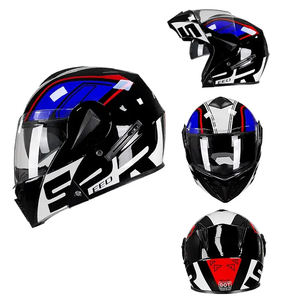 Vendita calda casco da motociclista a faccia aperta certificato punto personalizzato casco da motociclista veleno Flip up casco da moto - Product Image 1