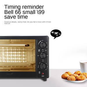 <span class=keywords><strong>Horno</strong></span> Tostador Eléctrico de Convección de 22L, <span class=keywords><strong>Horno</strong></span> Pequeño Automático para Hornear, Multifuncional, de Gran Capacidad, de Escritorio, Metálico, Mecánico - Product Image 4