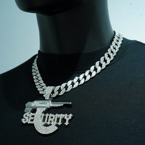 NL2268 Sécurité Européenne Américaine Lettre de Sécurité Pendentif Fusil de <span class=keywords><strong>Sniper</strong></span> Collier de Sécurité Personnalisé Nouveau - Product Image 2