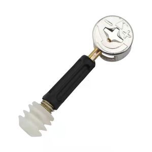 Conector Tres en Uno para Cajones de Armario, Fijación de Tableros de Madera, Tornillo para Mesa y Cama, Tuerca Excéntrica Plateada 050 6 - Product Image 1