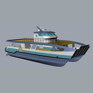 <span class=keywords><strong>Barco</strong></span> de Pasajeros de Lujo de 23 m (75.46 pies) con Motor Fuera de Borda Nuevo, Yate de Aluminio de Lujo en Oferta, Autobús Acuático - Product Image 2