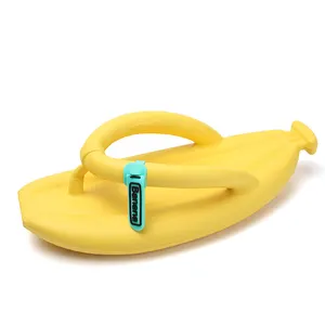 恒浩新款设计三色香蕉人字拖拖鞋平板人字拖女士沙滩拖鞋人字拖