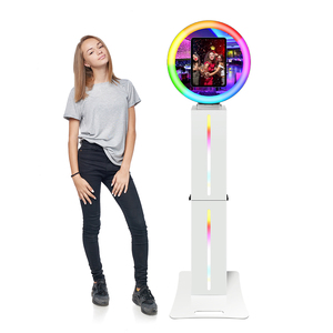 USA kho kỹ thuật số Selfie gian hàng LCD xoay gương với máy in vòng ánh sáng iPad tương thích Photo Booth máy - Product Image 1