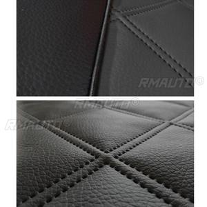 Juego de 9 Fundas de Asiento Delanteras Completas para Auto de 5 Plazas, Color Gris/Negro, Cuero PU Impermeable, Universal para BMW E46/Honda/Ford - Product Image 4