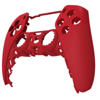 Pour boîtier de contrôleur PS5-coque avant douce au toucher lisse rouge Passion, façade de jeu personnalisée pour les joueurs