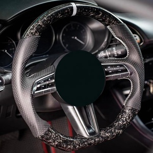 Funda de Volante Personalizada con Diamantes, Fibra de Carbono Forjada y Alcántara para <span class=keywords><strong>Mazda</strong></span> CX5 - Product Image 4