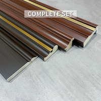 Plinthe en bois massif sur mesure en pin avec placage PVC, disponible en plusieurs couleurs pour la décoration intérieure