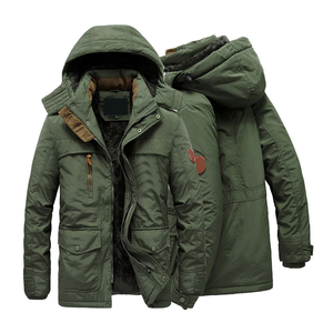 2025 New Design Dark Green Color Men's Padded <b>Parka</b> Jacket Waterproof Winter Super Quality Men's <b>Parka</b> Jacket For Winter Use - Product Image 1