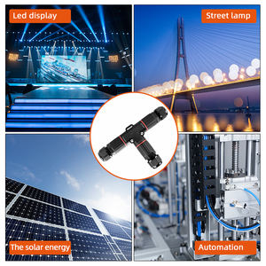Led-Außenbeleuchtung wasserdichter Anschluss P20T <span class=keywords><strong>3</strong></span>-Wege-wasserdichter Schnellanschluss Stromkabel Endstück Block-Anschluss - Product Image 6