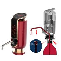 Aérateur de vin électrique portable de luxe rechargeable, verseur automatique, décanteur de vin électrique pour une conservation de 30 jours