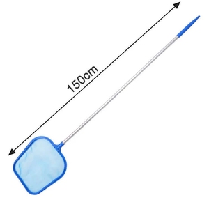 Skimmer de hojas de <span class=keywords><strong>piscina</strong></span> de aluminio resistente, rastrillo, red, malla fina, herramienta de limpieza de piscinas - Product Image 1