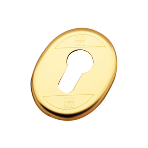 PLAQUE DE SERRURE À CYLINDRE EUROPÉENNE Chrome - Product Image 1