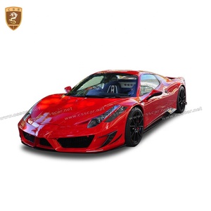 Best seller MSY stile fibra di carbonio parti della carrozzeria anteriore paraurti posteriore Spoiler Kit carrozzeria per Ferarri 458 Bodykit - Product Image 1